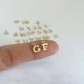 14K Gold Filled Letter Charm a to Z Initial Pendant for Bracelet Necklace Earring Jewelry Making