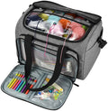 Portable Knitting Tote Storage Organizer Bag Individual Compartments for Carrying Unfinished Projects Factory Sale Living Room