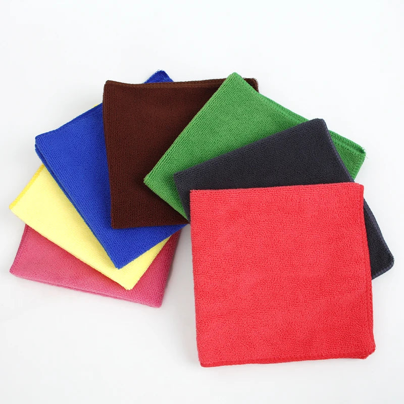 Custom Microfiber 300gsm Square Quick-Dry Super Absorbent Soft Detail Clean Car Towel for Car Wash Polishing Woven Techniques