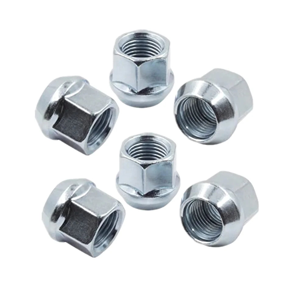 SDPSIOpen End Lug Nuts M12x1.25 M12x1.5 M14x1.5  M14x2.0 Thread Cone Seat Wheel Lug Nuts 3/4" (19mm) Hex 0.83''(21mm) Height