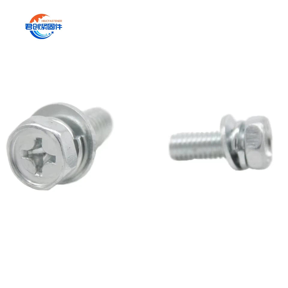 Cross groove Cavity Hexagonal Head Three Combination