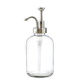 350ml 500ml Clear Water Glass  Bottles with Plastic Screw Cap Pump for Green Plants