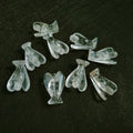 Huiying 1.5 Inch Carved Natural clear Quartz Angel Figurines Statues for Home Decoration Crafts