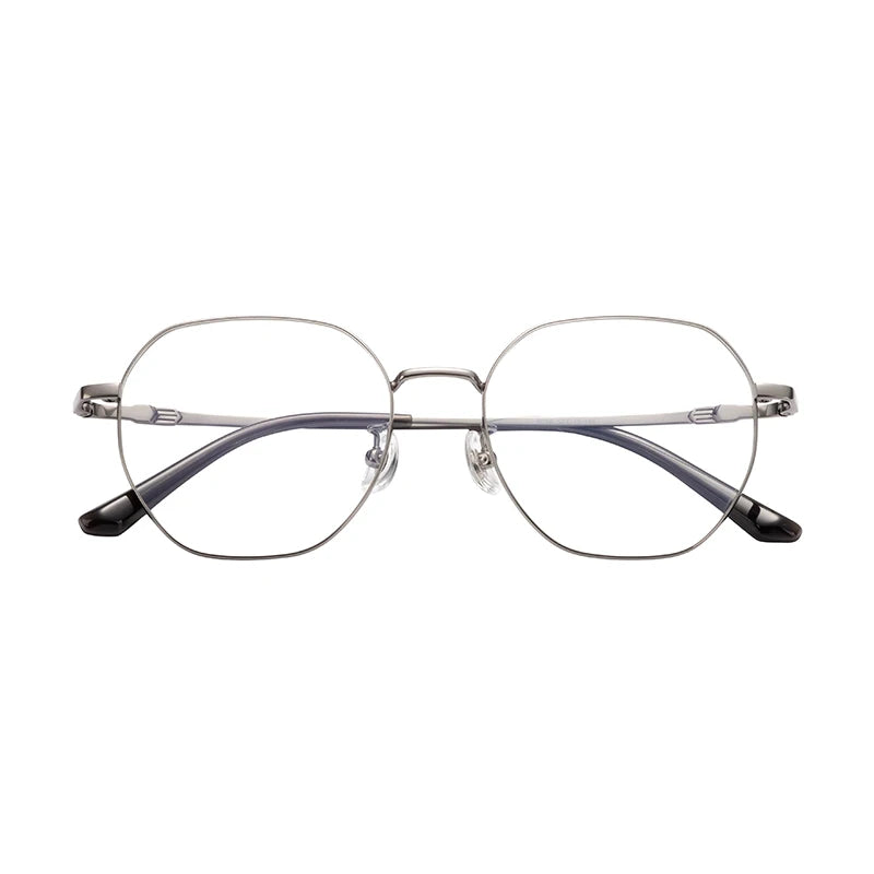 Private Label Classic Diamond Anti Blue Reading Titanium Eyeglasses Frame for Adults Unisex