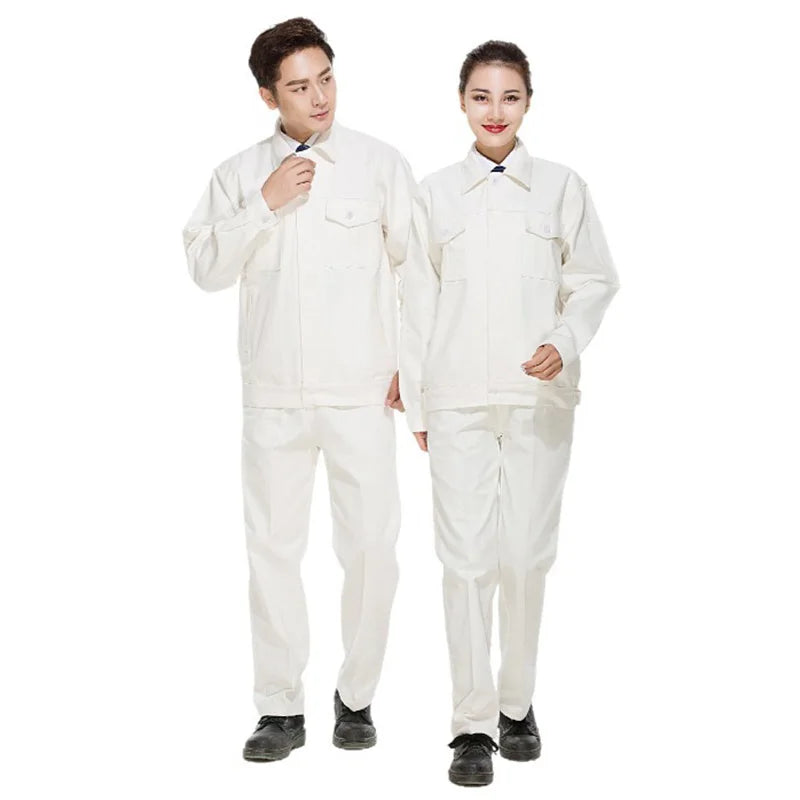 100% Cotton Custom Engineering Uniform Workwear Flame Retardant Short Sleeves Custom Logo Unisex