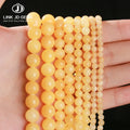 JD GEMS Wholesale High Quality 4-12mm 5A Natural Yellow Jade Beads Ideal for DIYJewelry Making