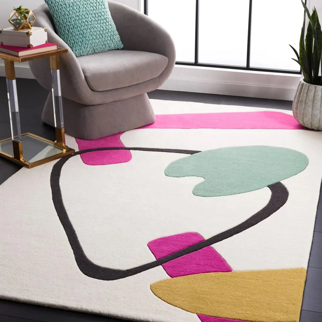 Large Space Area RGUS Custom Made Sound-absorbing Floral Carpets Wall to Wall Modern Handtufted Carpet for Hotel Hall