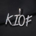 Hot Sale Name Necklace Custom Iced Out 925 Sterling Silver VVS Moissanite Diamond Letter Pendant Initial Necklace