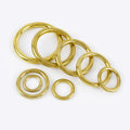 Meetee KY207 13-50mm Seamless Solid Brass Bag Connection Buckle Hardware Accessories O-ring Gold Metal Ring Brass Ring