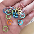 1.2*10mm Round Split Keyring Jump Rings for Jewelry Toy Making Open Connector Ring Metal Solid O Rings Accessories Keychain Bulk