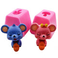Ready to Ship 283 Cute Mouse Rat Couple Food Grade 3D Silicone Cake Mold Cake Tools