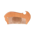 FX-HT35 Wholesale Customizable Portable Fashion Peach Wood Hair Straightener Comb Classic Durable Hair Styling Tool