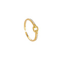 Elegant Silver 925 Clear Zircon Diamond Rings Size Adjustable Women Jewelry