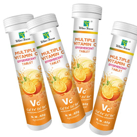 Private Label VC Effervescent Tablets Adult Vitamins Electrolyte Rich Energy Supplement Multiple Fruit Flavors Beauty Product