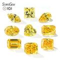 Starsgem 1.00ct Fancy Shape Loose Lab Created Diamonds Certified Yellow Lab Grown Diamond