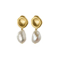 Fine Women Silver 925 Drop Pearl Earrings Gold Plated Jewelry Earrings Stud Custom Luxury Earring Plata 925 Al Por Mayor