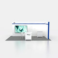 20*10ft Modular Trade Show Booth Seg Light Box Booth Standard Exhibition Light Box Portable Aluminum Modular Trade ShowEquipment