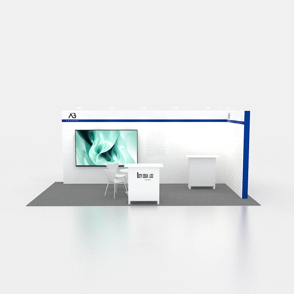 20*10ft Modular Trade Show Booth Seg Light Box Booth Standard Exhibition Light Box Portable Aluminum Modular Trade ShowEquipment