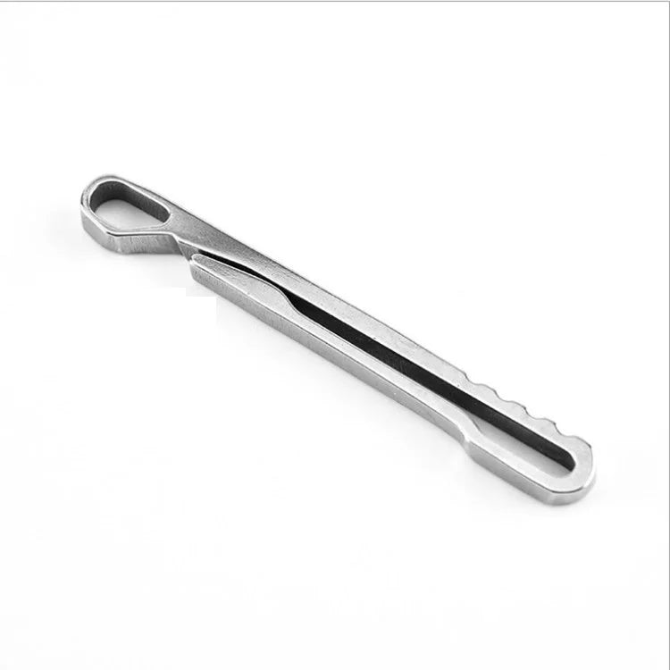 Stainless Steel Rattlesnake Waist Clip Key Ring Outdoor Portable Gadget Wallet Banknote Clip Mountaineering Buckle