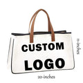 Handbag Canvas Bag Tote Bag for Women or Men Large Capacity Summer Beach Bag Simple Letter Printed Handbags Shopping Bag