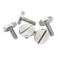 304 Stainless Steel GB833 M2 M2.5 M3 M4 M5 M6 M8 Slotted Flat Head Big Round Head Screw Slotted Thumb Screw