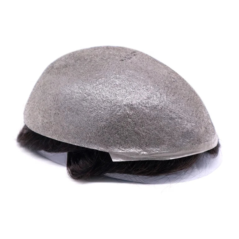 Thin Skin HS NG Human Hair Toupee Men's Hair Replacement Mens Wig All V-Loop Poly Hair Pieces