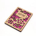Creative DIY Wooden Greeting Card Blank Greeting Card Anniversary Valentine Card
