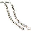 BOCAI  100% Real S925 Pure Silver Necklace 3MM Circle 925 Silver Chains for Men and Women Thai Silver Jewelry for All