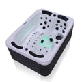 1.95m Modern Acrylic Spa Tub for 4 Adults Outdoor Swimming Pool Whirlpool Massage Soaking Bathtub for Hotels