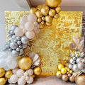 Party Birthday Wedding Decoration Silver Glitter Backdrops Bridal Parties Shimmer Wall Backdrop Sequin Panels