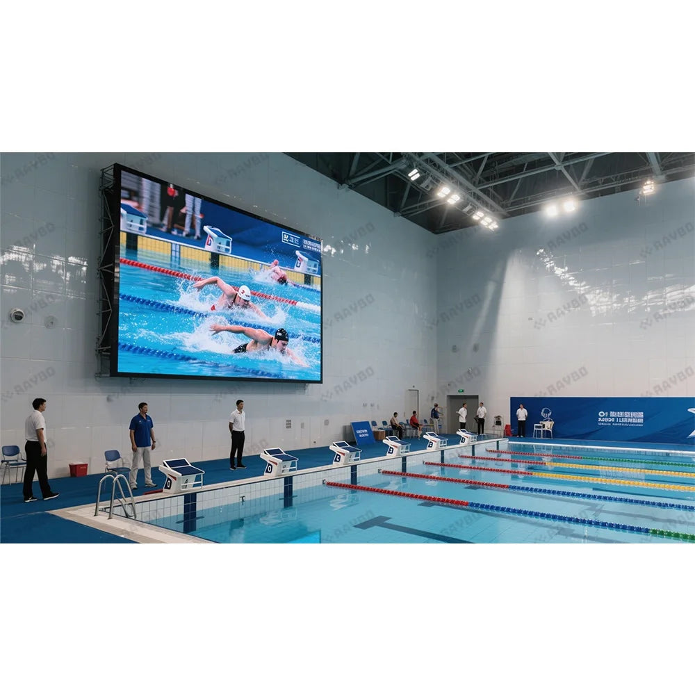 RAYBO HD LED Screen Indoor Rental Ultra-Thin Waterproof Video Wall for Swimming Pools Seamless Splicing