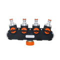 3/4 Inch Garden 4 Way Water Tap Connectors Metal Hose Pipe Splitter Irrigation System Faucet Connector