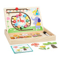 Children's Wooden Clock Block Toys Multi-Functional Logical Thinking Training ParentChild Games Montessori Educational Kids Toys