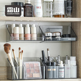 For Modern Rectangle Office Cabinet As Material Cosmetic Brush Makeup Storage Box Mini Lipstick Storage Holder Mirror