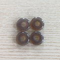 HZ Natural Gemstone Grey Agate Round Donut Shape Pendants Necklace Materials Classic Jewelry Party Gift