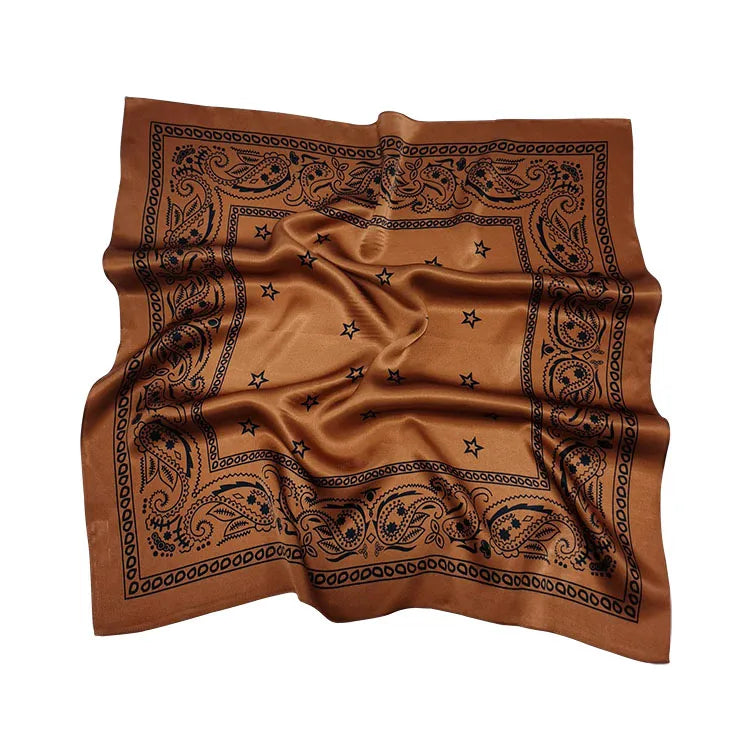 Pure Silk Paisley Silk Scarf Neck Scarf Square Digital Printing Square Scarf