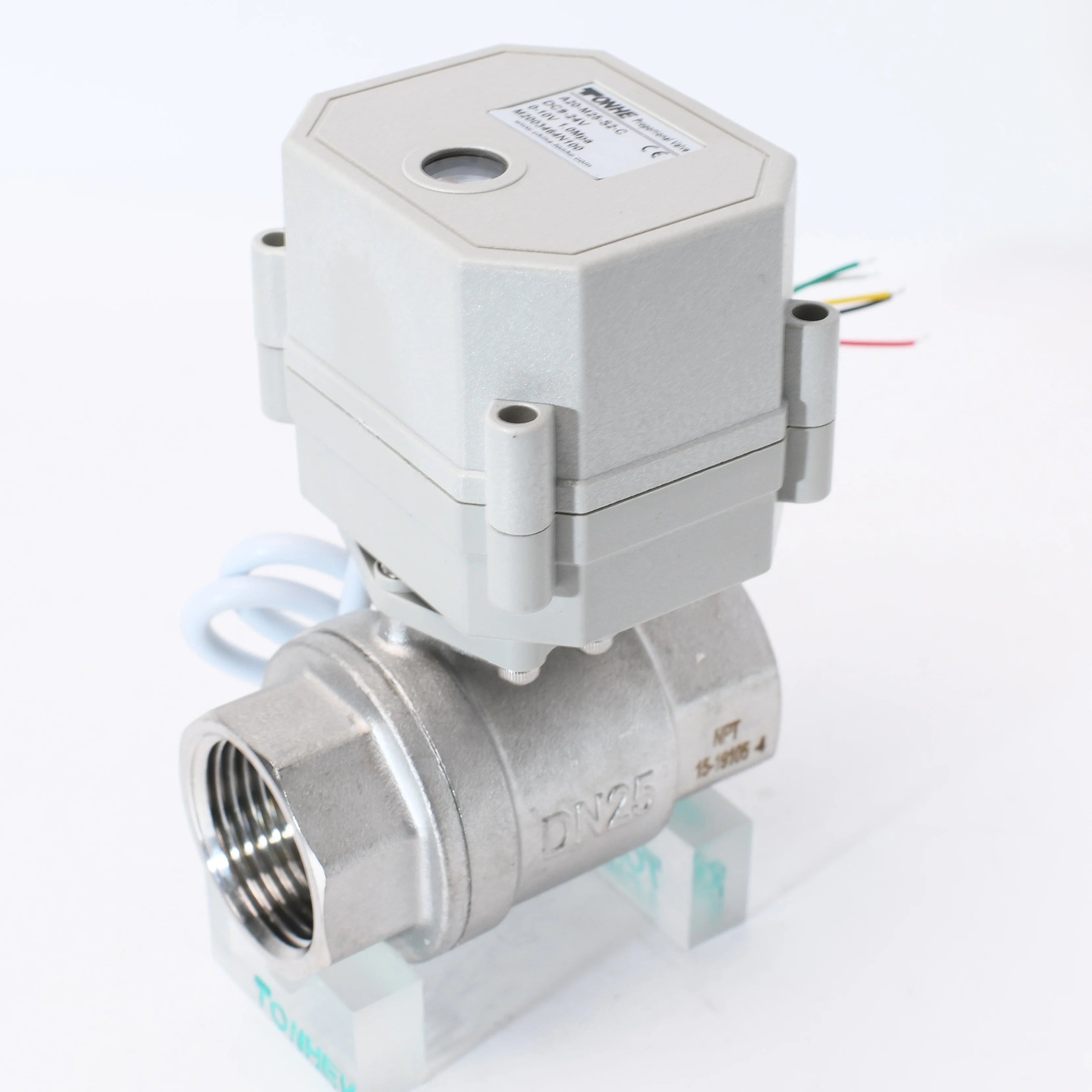 2 Way DN25 1" Inch CR04 5V/12V/24V Electric Shutoff Stainless Steel Valve with Auto Return for Hydrologic Cycle