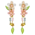Children's Vintage fairy Headdress  Princess Crystal Flower Hairpin  Tassel Hair Accessories for Girl