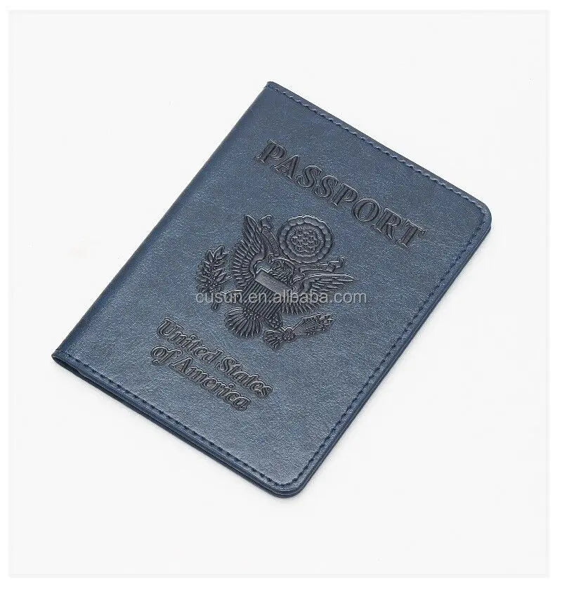 Customized Logo Passport Holder Organizer Wholesale PU Cheap Passport Cover