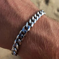 Wholesale Trendy Jewelry Gift 3/5/7mm Width Curb Chain Men Bracelet Classic Stainless Steel Bracelet Men for Men Women