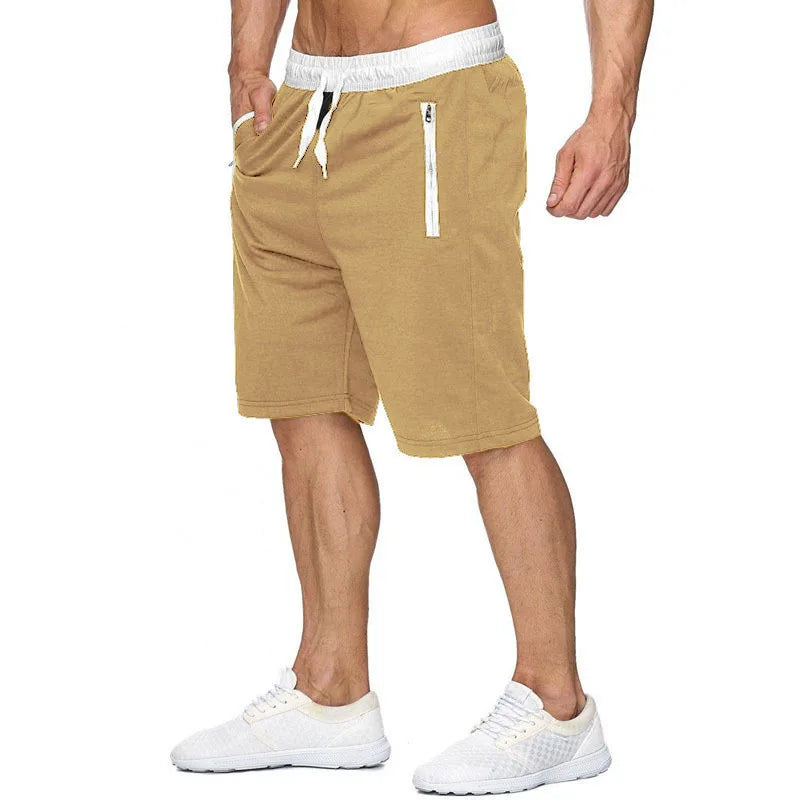 Wholesale Men's Eco-Friendly Cotton Workout Shorts Custom Mid-Waist Board Shorts for Running Casual Sports Style
