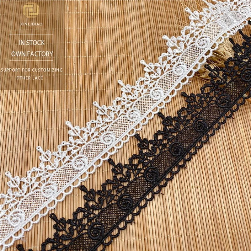Embroidery Lace Wedding Accessories Home Soft Side Lace Embroidery Garment Accessories Water Soluble Embroidery Lace
