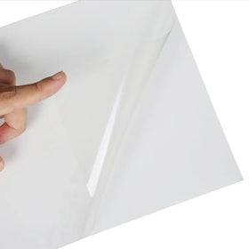 Printable Vinyl Sticker (20 Sheets) Glossy 8.5 X 11 Clear Inkjet Print Paper Sticker