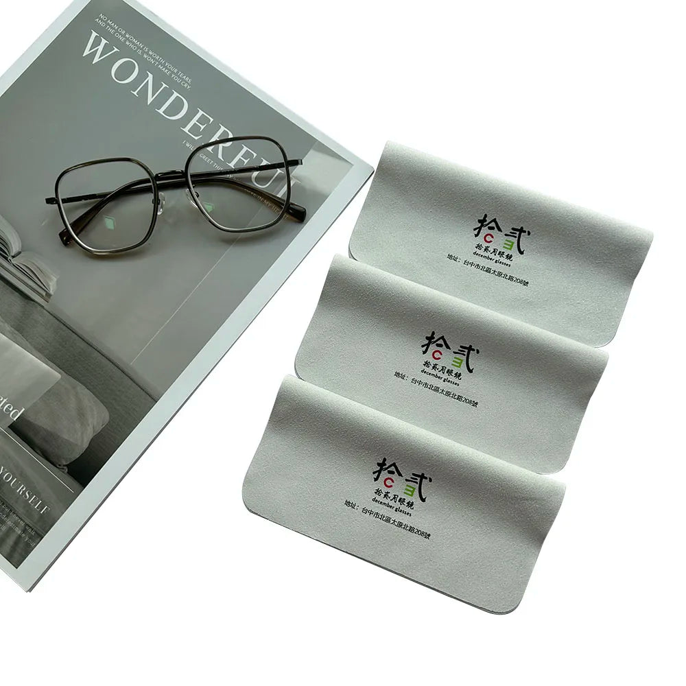 Wholesale High Quality Custom logo Glasses Cloth logo Lens Polishing Cloth