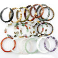 High Quality Colorful Flat Tubes Crystal Agate Charm Gemstone Loose Stone Bead Bracelet