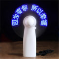 Party Favour Led Message Fan Summer Gifts Programmable Led Message Handheld Fan Led Custom Message Fan for Travel Office Outdoor