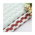 Wholesale Two-Color Checked Jacquard Weave Flannel Fleece Fabric Home Textile Fabric for Bedding Set