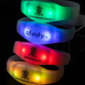 New Product 4 LED Lights Custom Logo Remote Controlled LED Bracelet DMX Control LED Wristband for Event