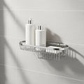 Modern Hotel Wall Corner Bathroom Shelf Shower Caddy Stainless Steel Shower Storage Rack