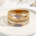 Wholesale High Quality Braided PU Leather Cortex Bracelet Hot Selling Alloy Magnetic Bracelet Women Gifts